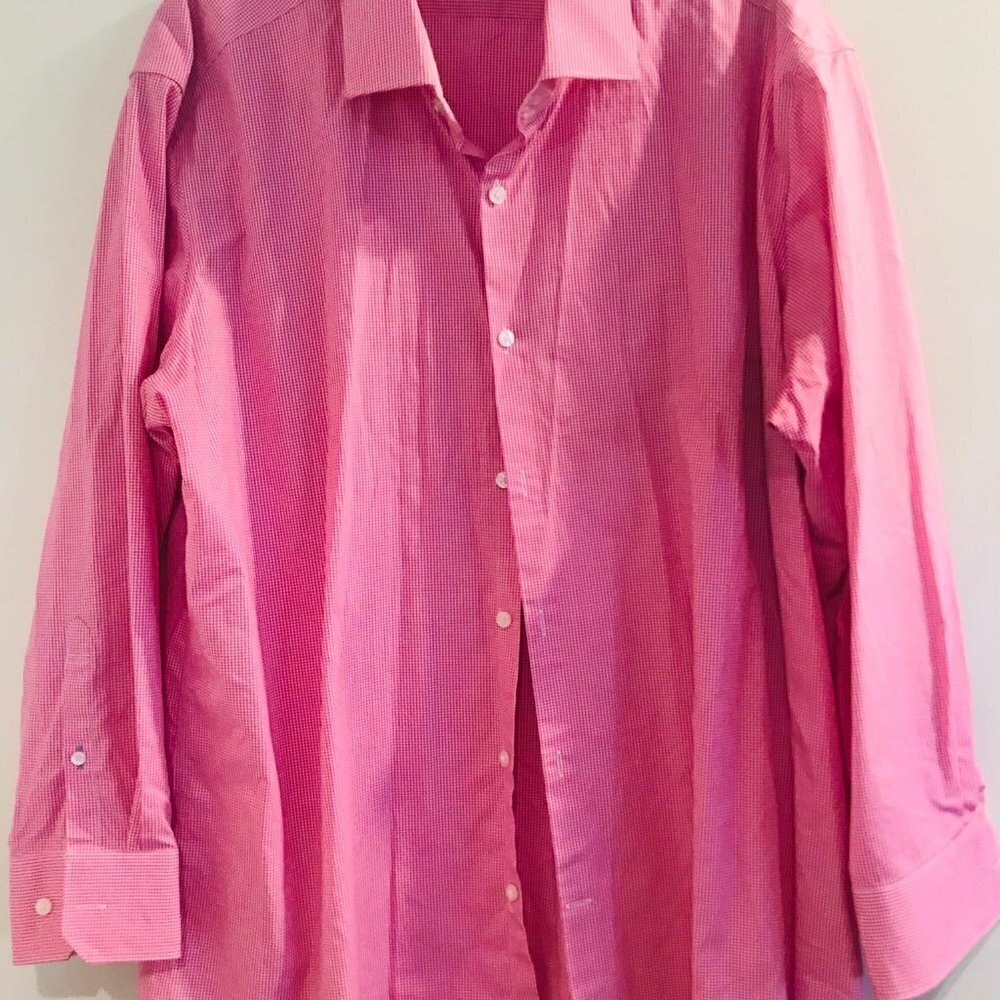 Tailor Byrd collection Men Shirt Sz 17.5